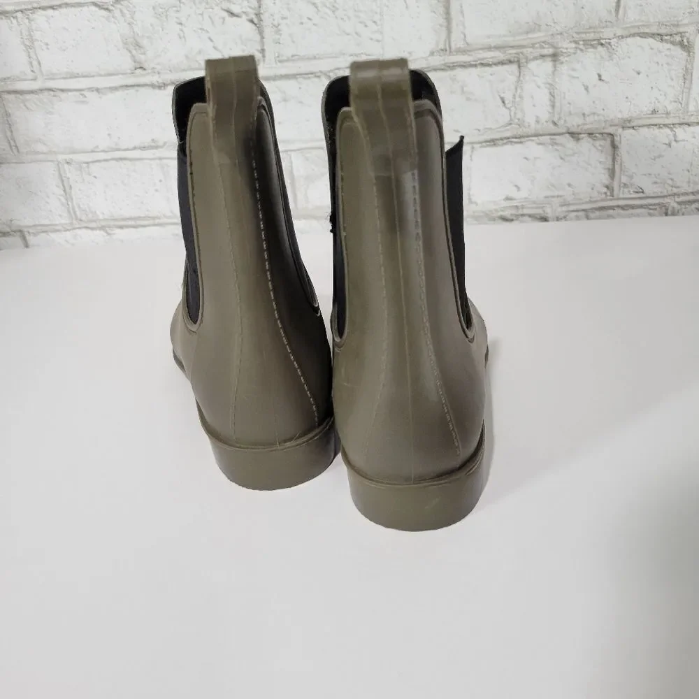 Merona green cute rain boots